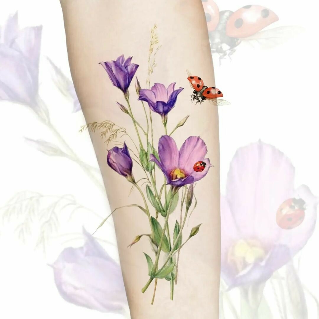 Crocus flower tattoo - Bronctattooaus.com