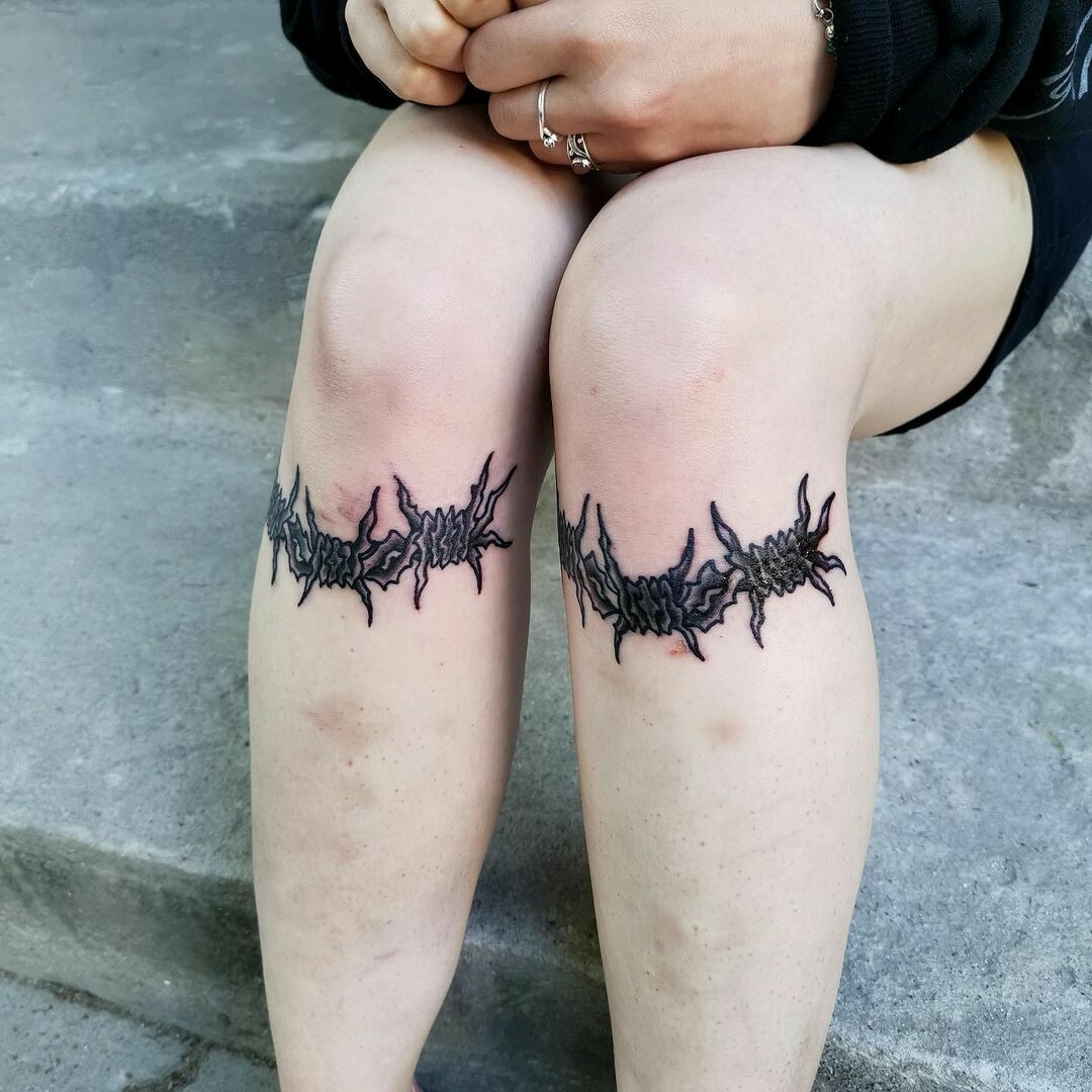 Barbed Wire on Ankle: Raw & Real